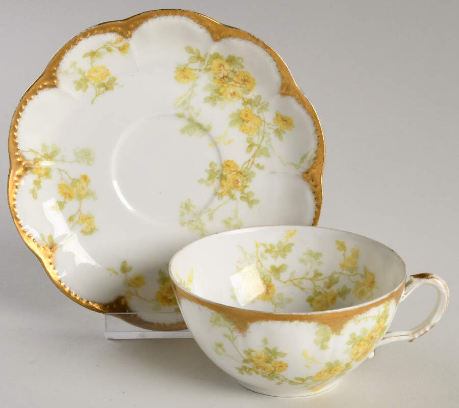 Schleiger 42o Flat Cup & Saucer Set by Haviland-1