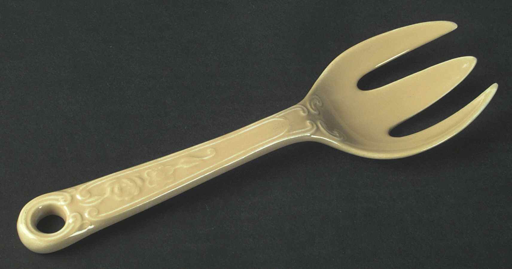 Fiesta Kitchen Kraft Solid Salad Serving Fork by Homer Laughlin -1