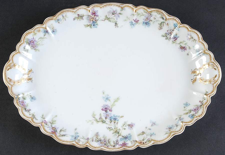 Schleiger 659-2 12" Oval Serving Platter by Haviland-1