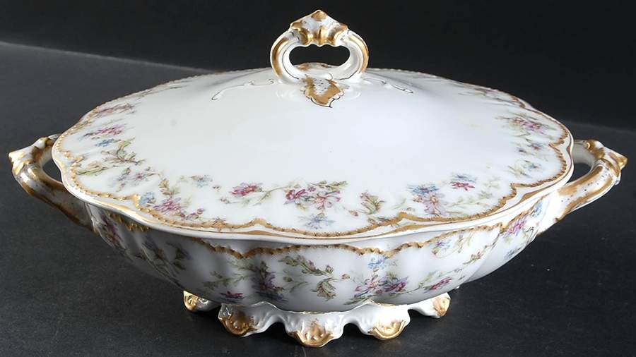 Schleiger 659-2 Round Covered Vegetable by Haviland-1