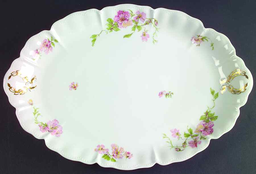 Schleiger 59c 16" Oval Serving Platter by Haviland-1