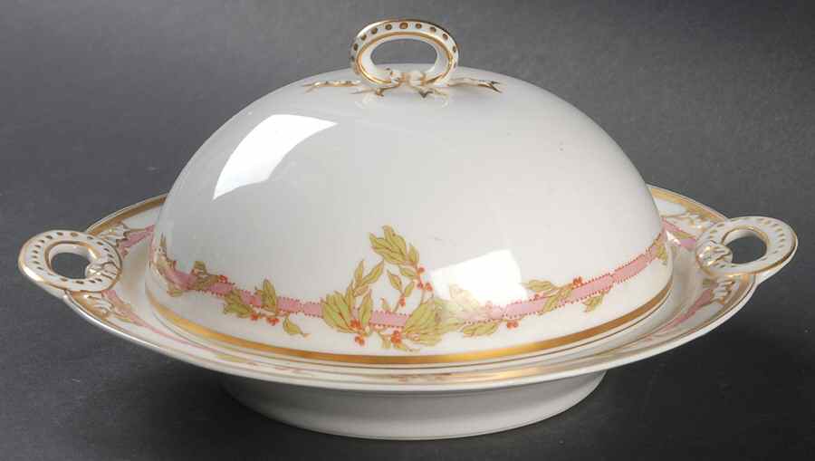Schleiger 275-1 Round Covered Butter by Haviland-1