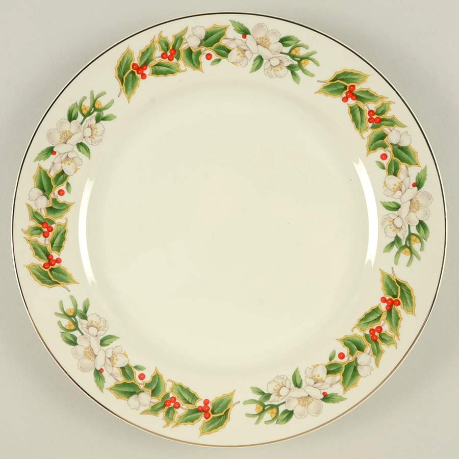 Golden December Dinner Plate by Horchow-1