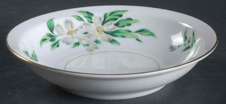 Desert Gardenia Rim Fruit/Dessert (Sauce) Bowl by Hira China-1