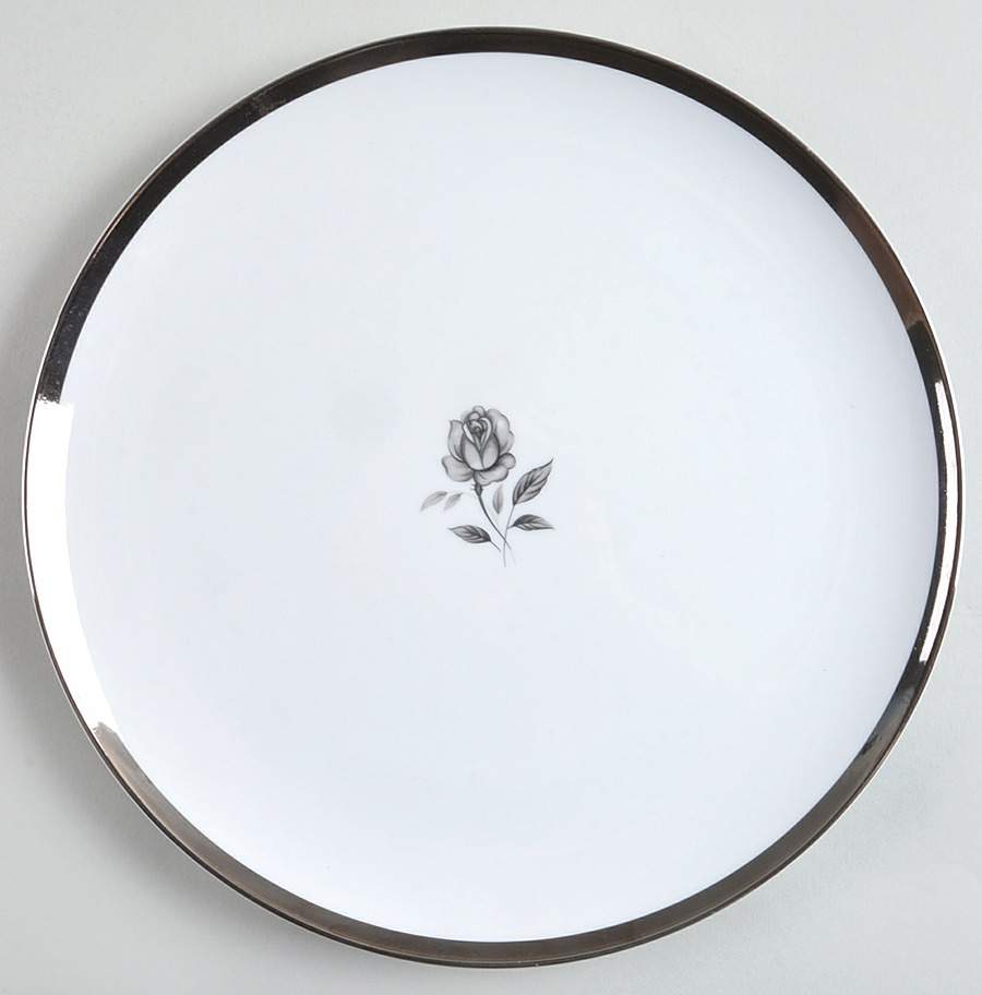 Midnight Rose Dinner Plate by Hope Chest-1