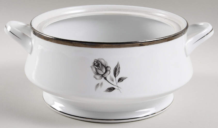 Midnight Rose Round Vegetable No Lid by Hope Chest-1