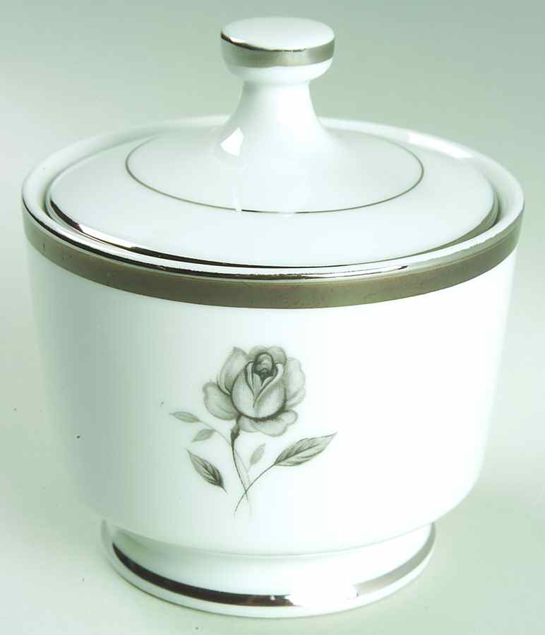 Midnight Rose Sugar Bowl & Lid by Hope Chest-1