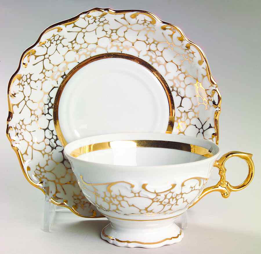Decor 56 Footed Cup & Saucer Set by House Dresden-1