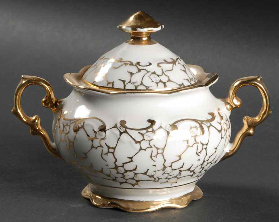 Decor 56 Mini Sugar Bowl & Lid by House Dresden-1