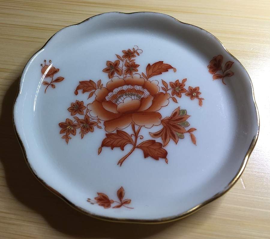 Nanking Bouquet Rust (NBR) Coaster by Herend-1