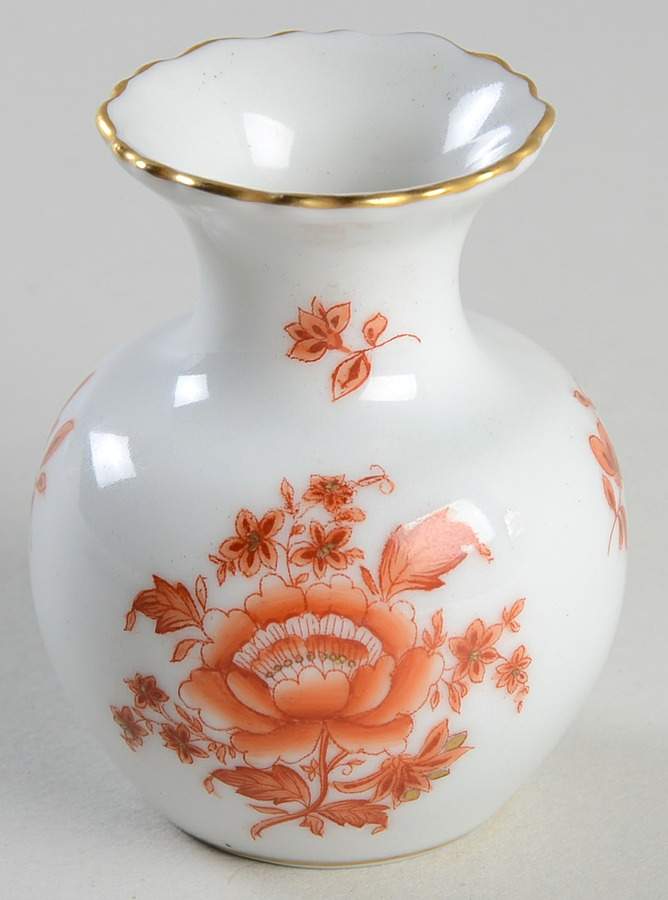 Nanking Bouquet Rust (NBR) 2" Bud Vase by Herend-1