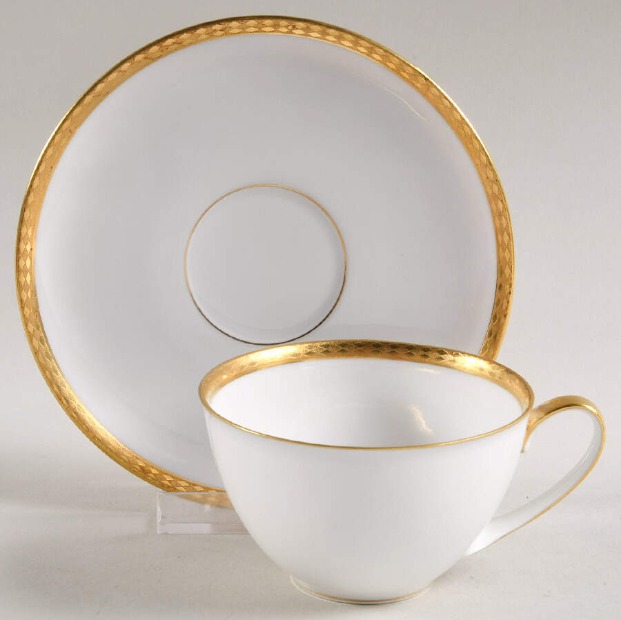 03229 Flat Cup & Saucer Set by Hutschenreuther-1