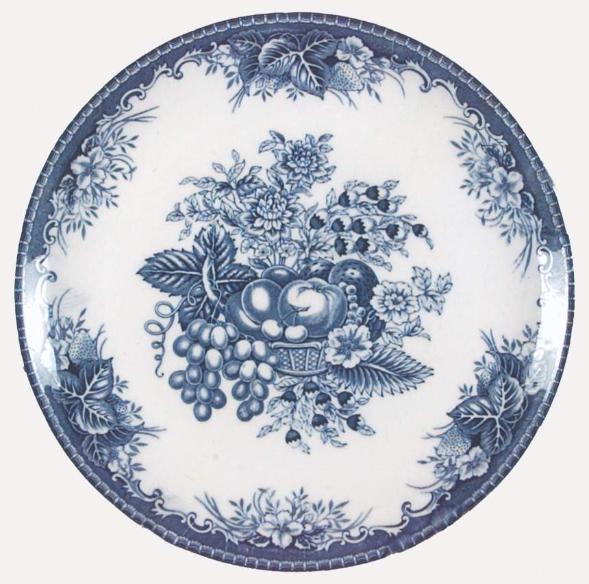 Blue Vintage Dinner Plate by Hara-1