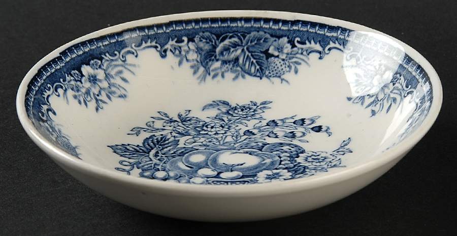 Blue Vintage Fruit/Dessert (Sauce) Bowl by Hara-1