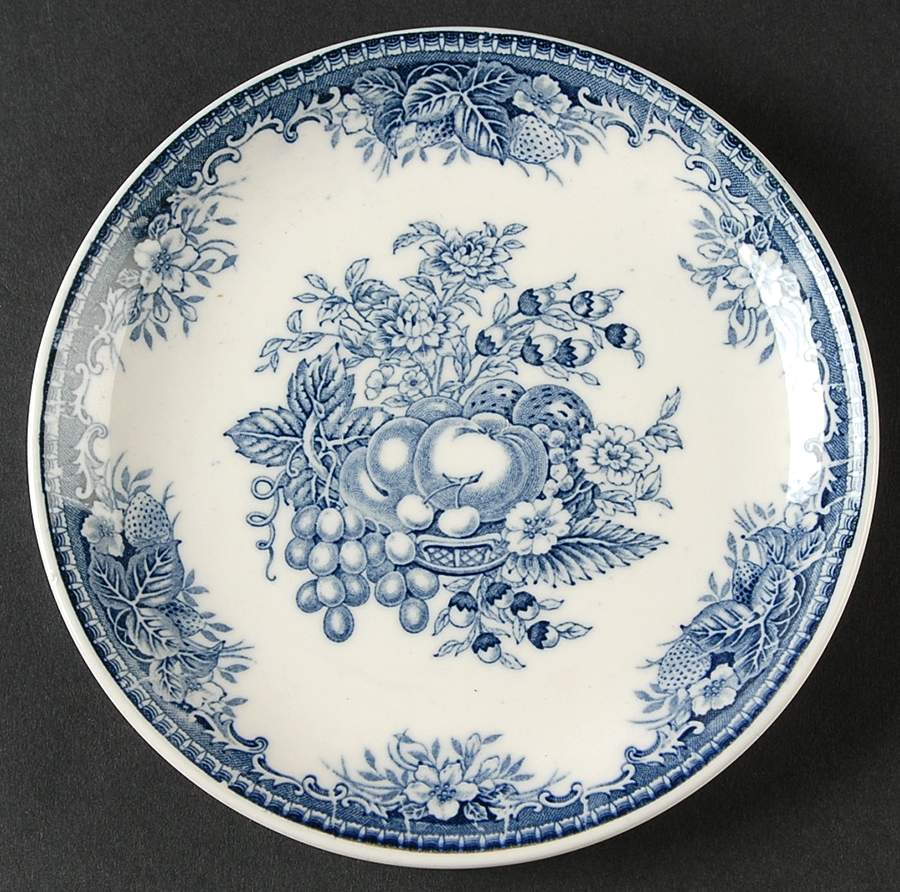 Blue Vintage Bread & Butter Plate by Hara-1