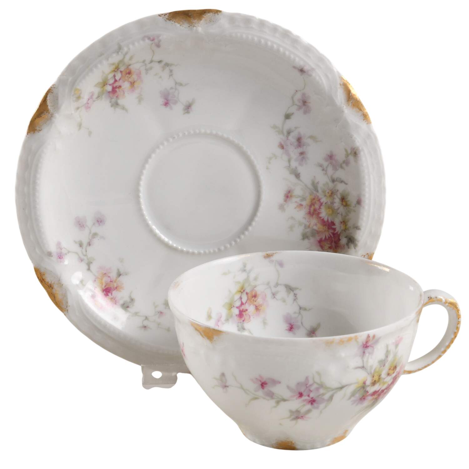 H835 Flat Cup & Saucer Set by Haviland-1