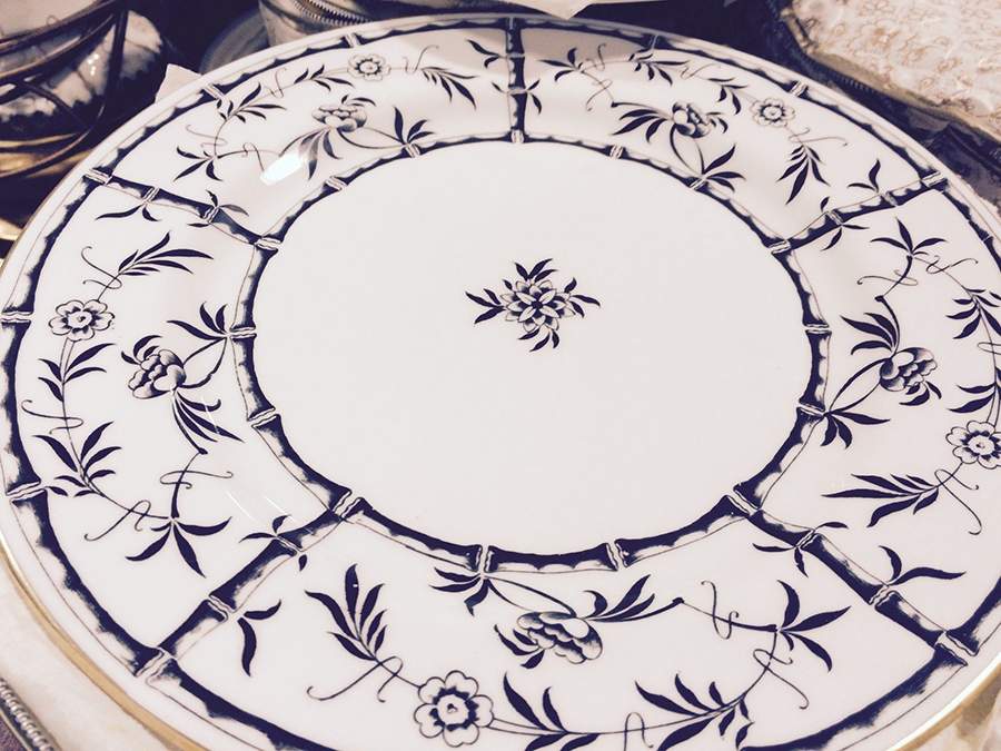 Bamboo Blue Dinner Plate by Hammersley-1
