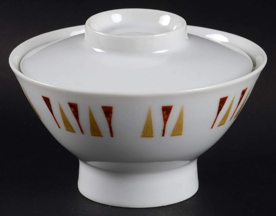 Sunburst Sugar Bowl & Lid by Harmony House China-1