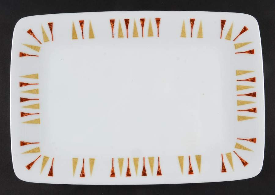 Sunburst 10" Rectangular Serving Platter by Harmony House China-1