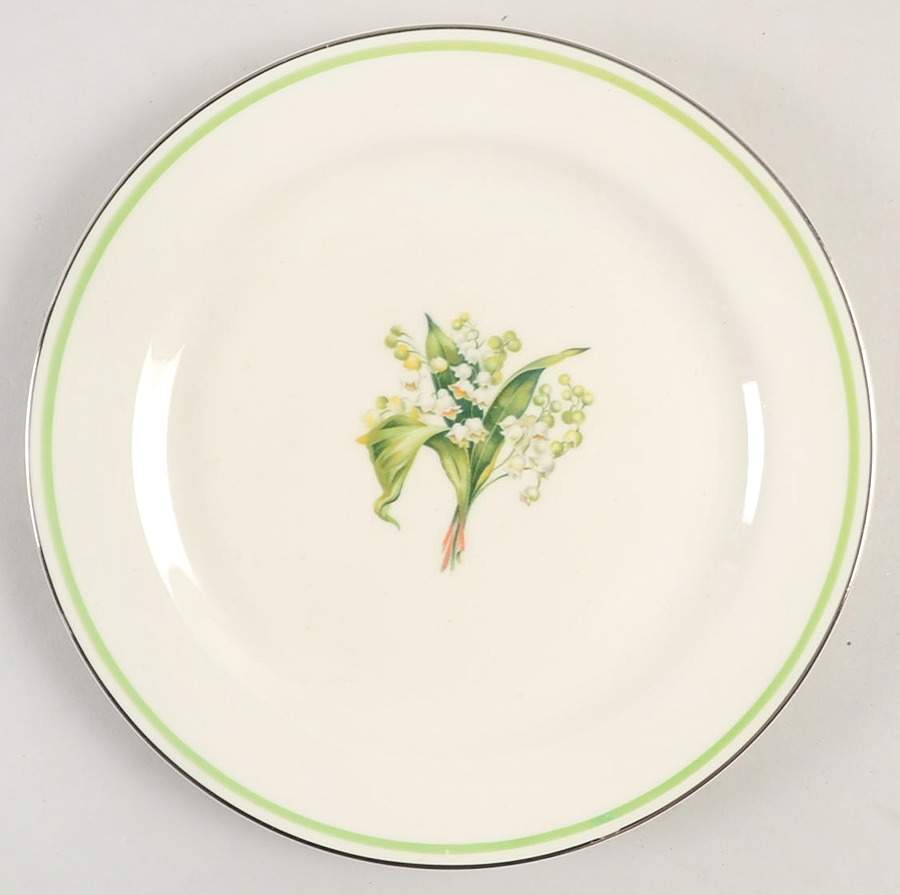 Lily of The Valley Salad Plate by Homer Laughlin -1