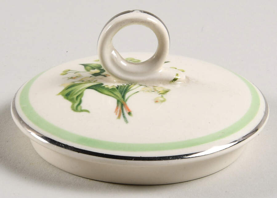 Lily of The Valley Lid for Sugar Bowl by Homer Laughlin -1