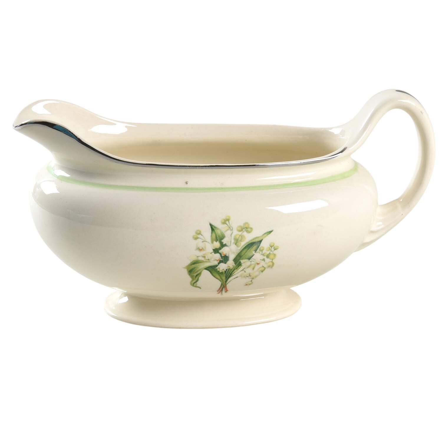 Lily of The Valley Gravy Boat by Homer Laughlin -1