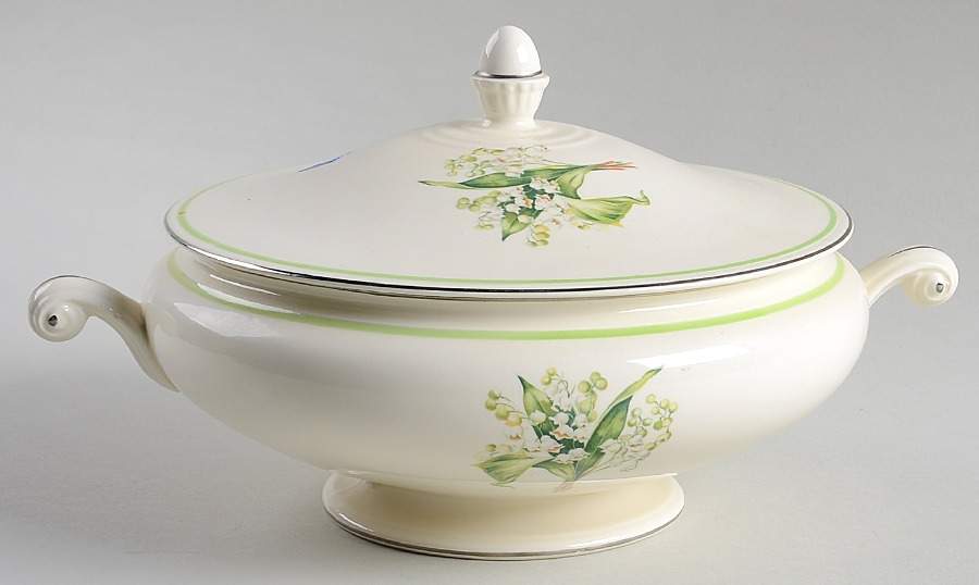 Lily of The Valley Round Covered Vegetable by Homer Laughlin -1