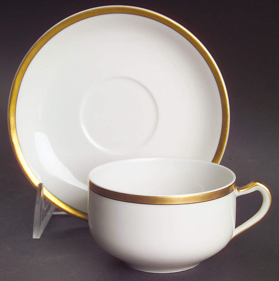 H873 Flat Cup & Saucer Set by Haviland-1