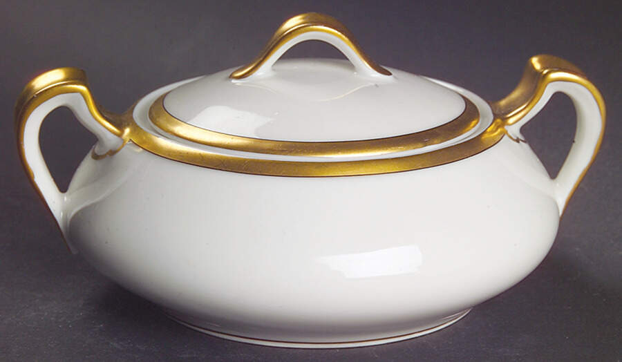 H873 Sugar Bowl & Lid by Haviland-1