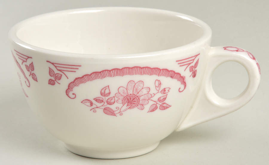 American Rose Flat Cup by Homer Laughlin -1