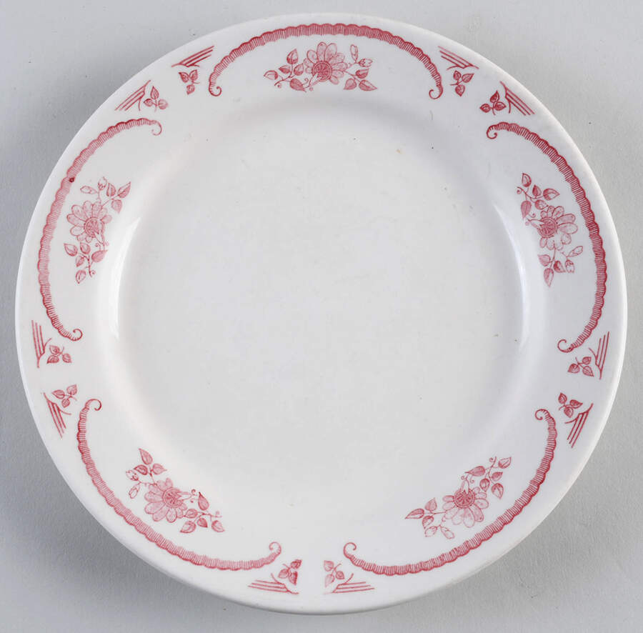 American Rose Dessert Luncheon Plate by Homer Laughlin -1