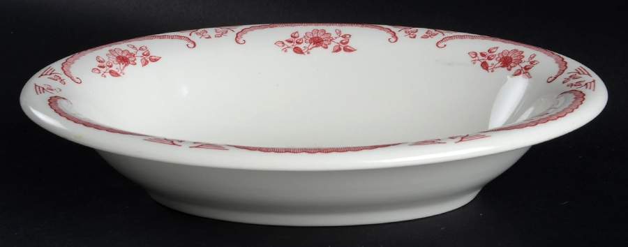 American Rose 10" Oval Vegetable Bowl by Homer Laughlin -1