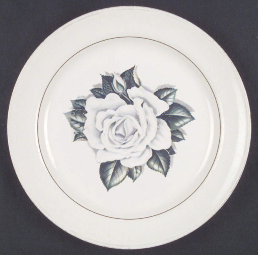 Coronation Rose Dinner Plate by Homer Laughlin -1