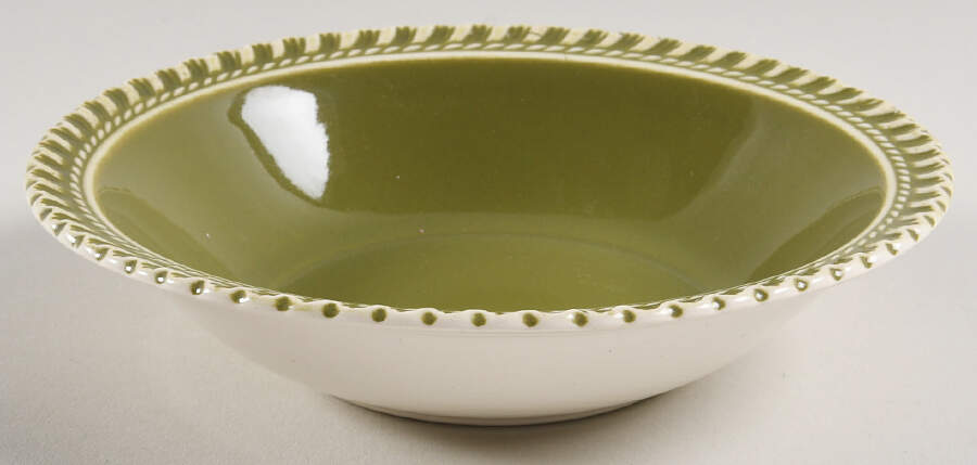 Chesterton Olive Green Coupe Cereal Bowl by Harker-1