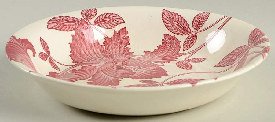 Rose Fantasy Coupe Soup Bowl by Homer Laughlin -1