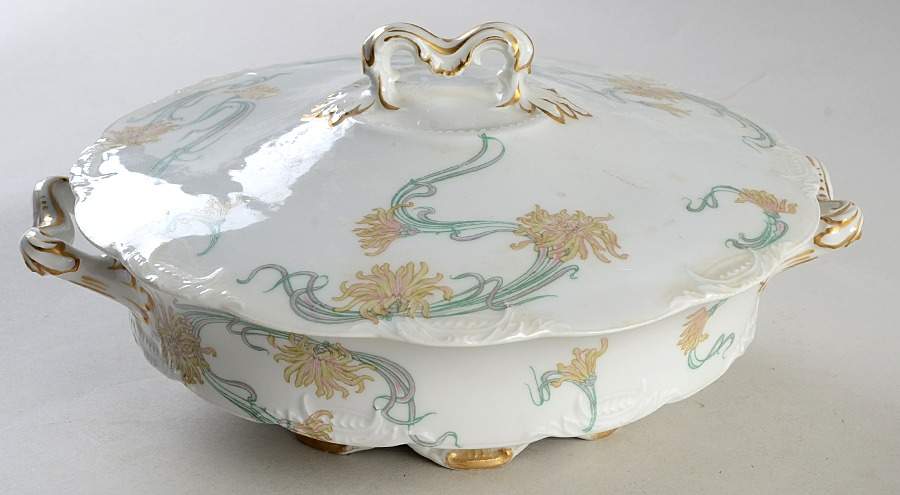 Schleiger 492A Round Covered Vegetable by Haviland-1