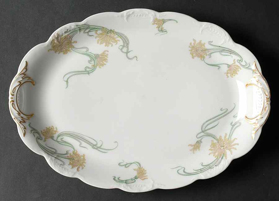 Schleiger 492A 11" Oval Serving Platter by Haviland-1