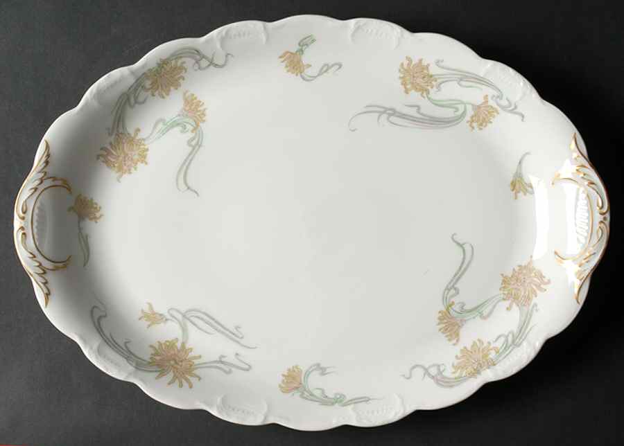Schleiger 492A 13" Oval Serving Platter by Haviland-1