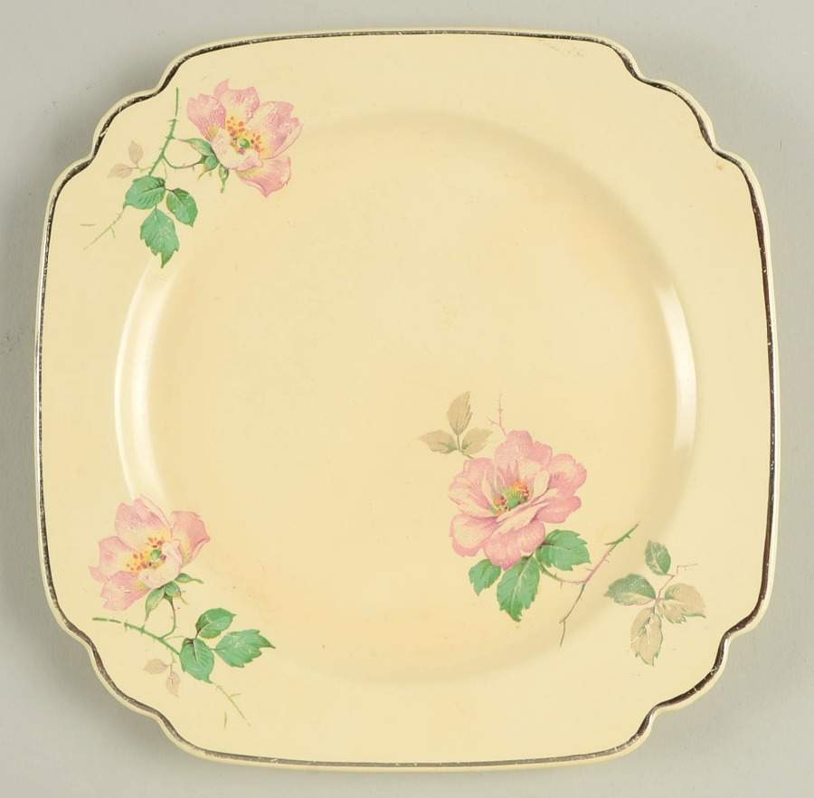 C33 (Platinum Trim) Dessert/Pie Plate by Homer Laughlin -1