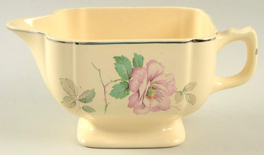 C33 (Platinum Trim) Creamer by Homer Laughlin -1