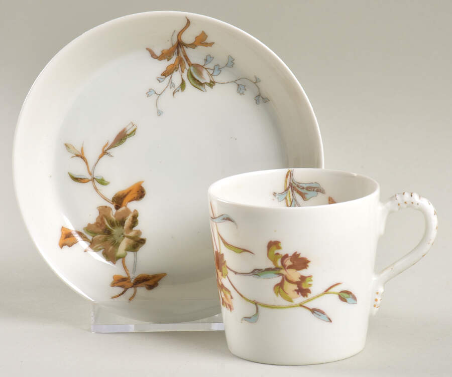 Schleiger 1154 Flat Demitasse Cup & Saucer Set by Haviland-1