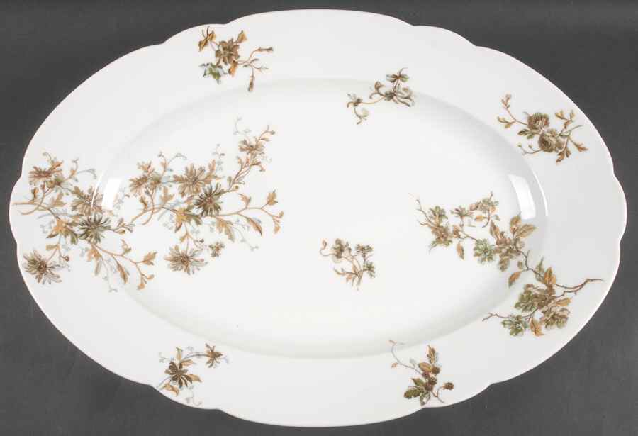 Schleiger 1154G 19" Oval Serving Platter by Haviland-1