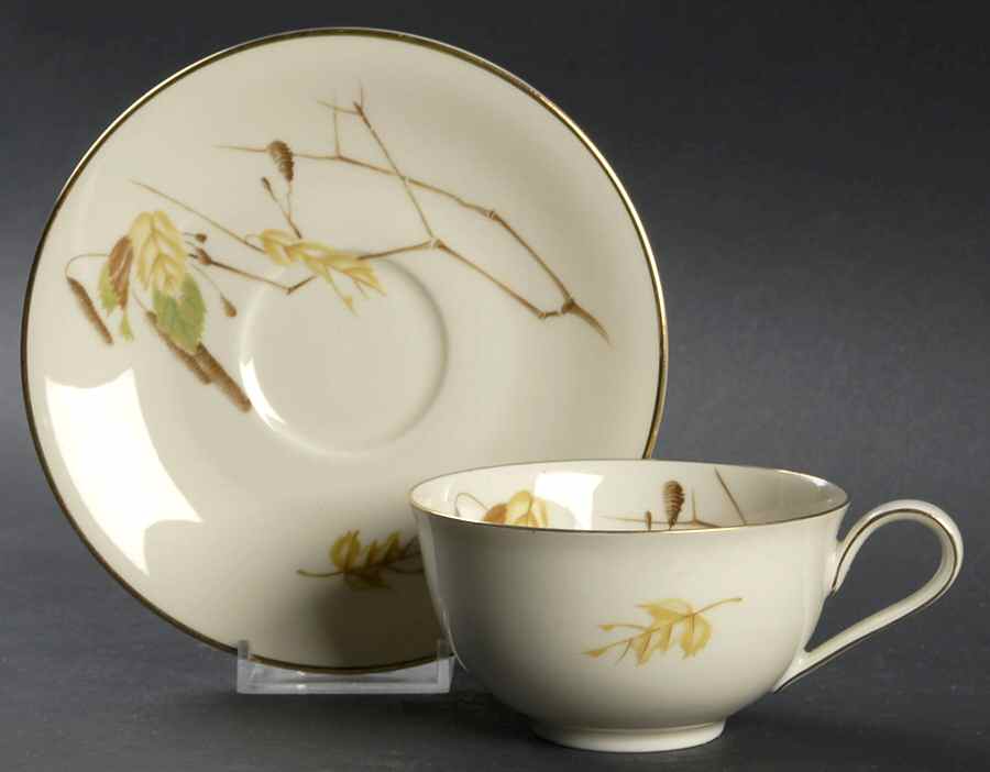 AUTUMN Flat Cup & Saucer Set by Heinrich - H&C-1