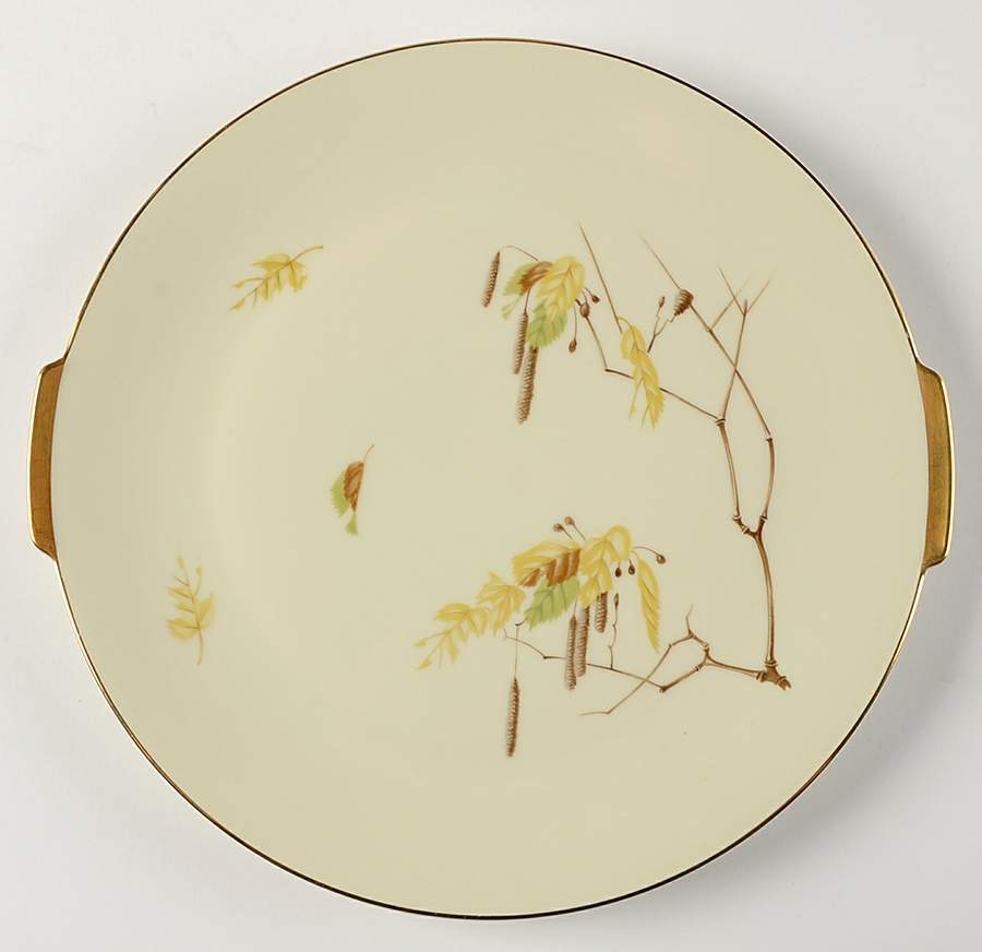 AUTUMN Handled Cake Plate by Heinrich - H&C-1