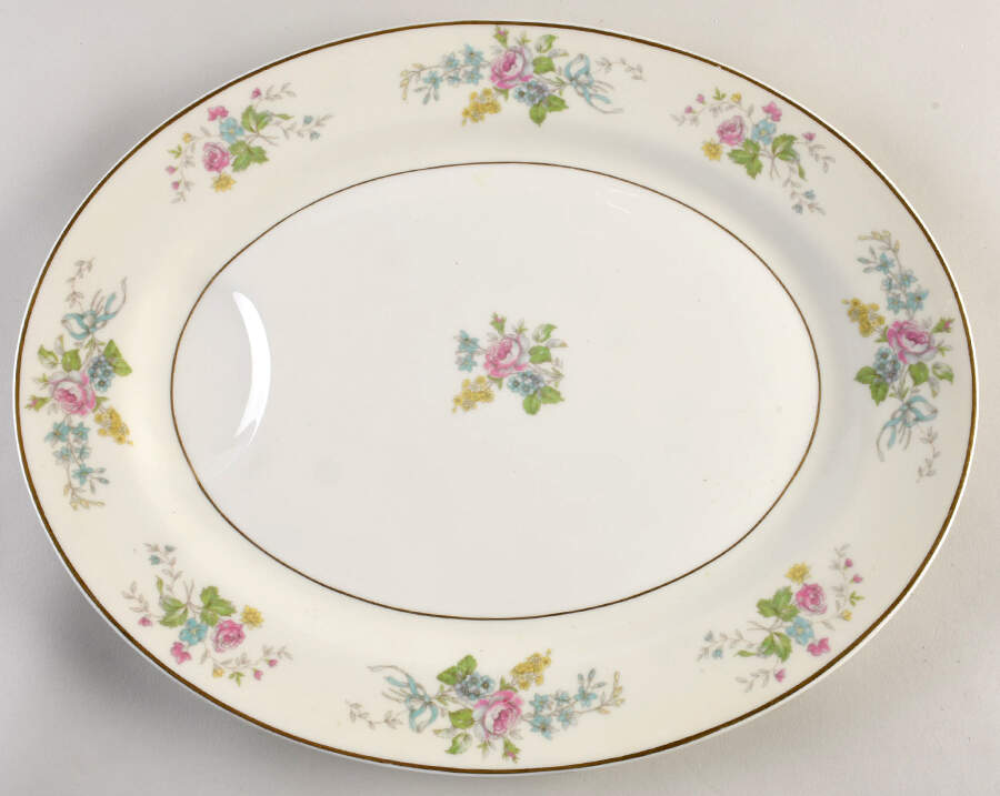 H895 16" Oval Serving Platter by Haviland-1