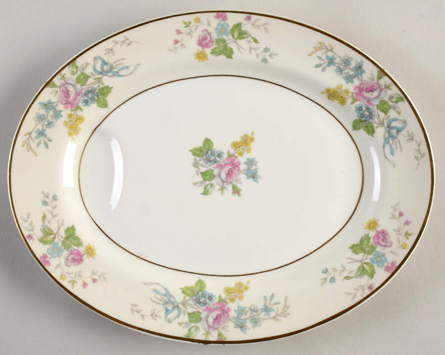 H895 11" Oval Serving Platter by Haviland-1