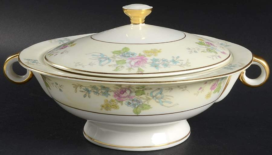 H895 Round Covered Vegetable by Haviland-1