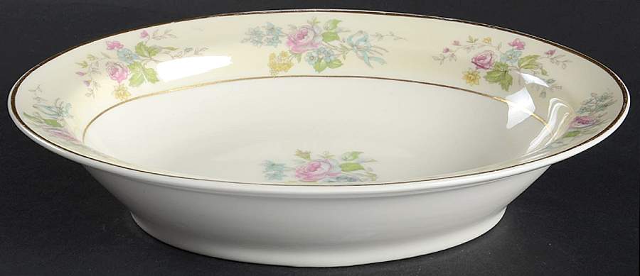 H895 9" Oval Vegetable Bowl by Haviland-1