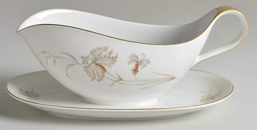 17525 Gravy Boat with Attached Underplate by Heinrich - H&C-1