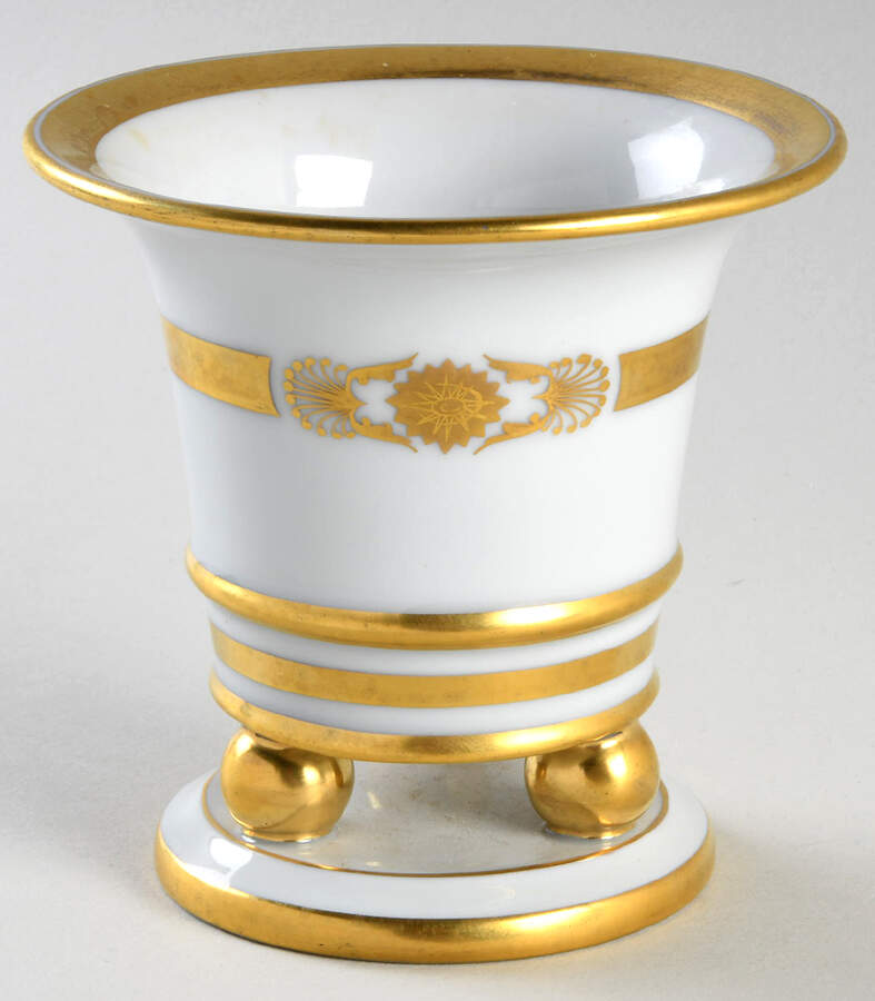D'Or Gold 4" Ball Footed Vase by Herend-1